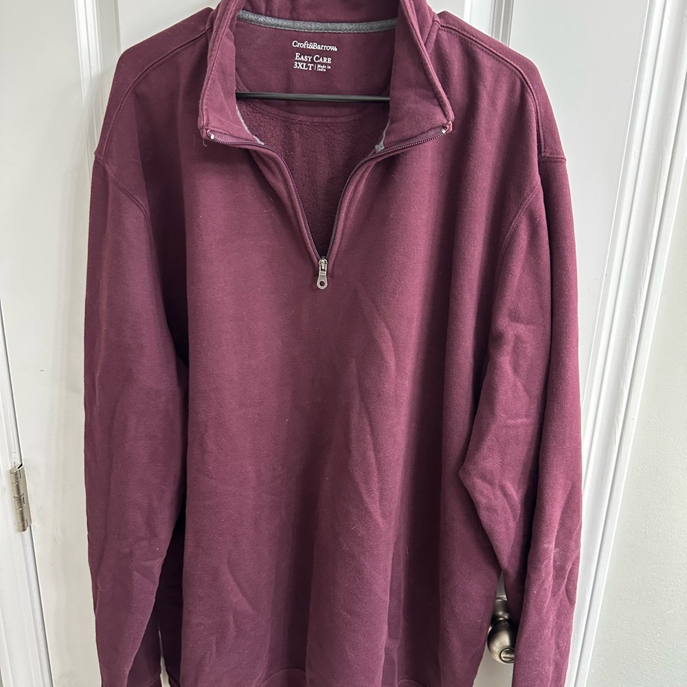 Croft & Barrow Men's Burgundy Sweatshirt